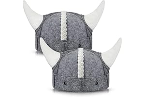 JaGely 2 Pcs Sauna Hat Viking Russian Banya Wool Sauna Cap for Women Men Finnish Ukraine Bath Accessories Gray and White