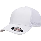 Flexfit Unisex Mesh Fitted 2-Tone Trucker Hat, One Size