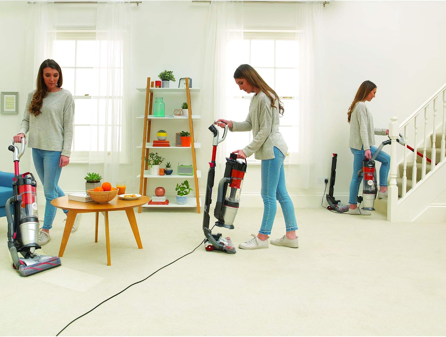 Vax UCSUSHV1, Air Lift Steerable Advance Upright Vacuum Cleaner, Red - Image 4