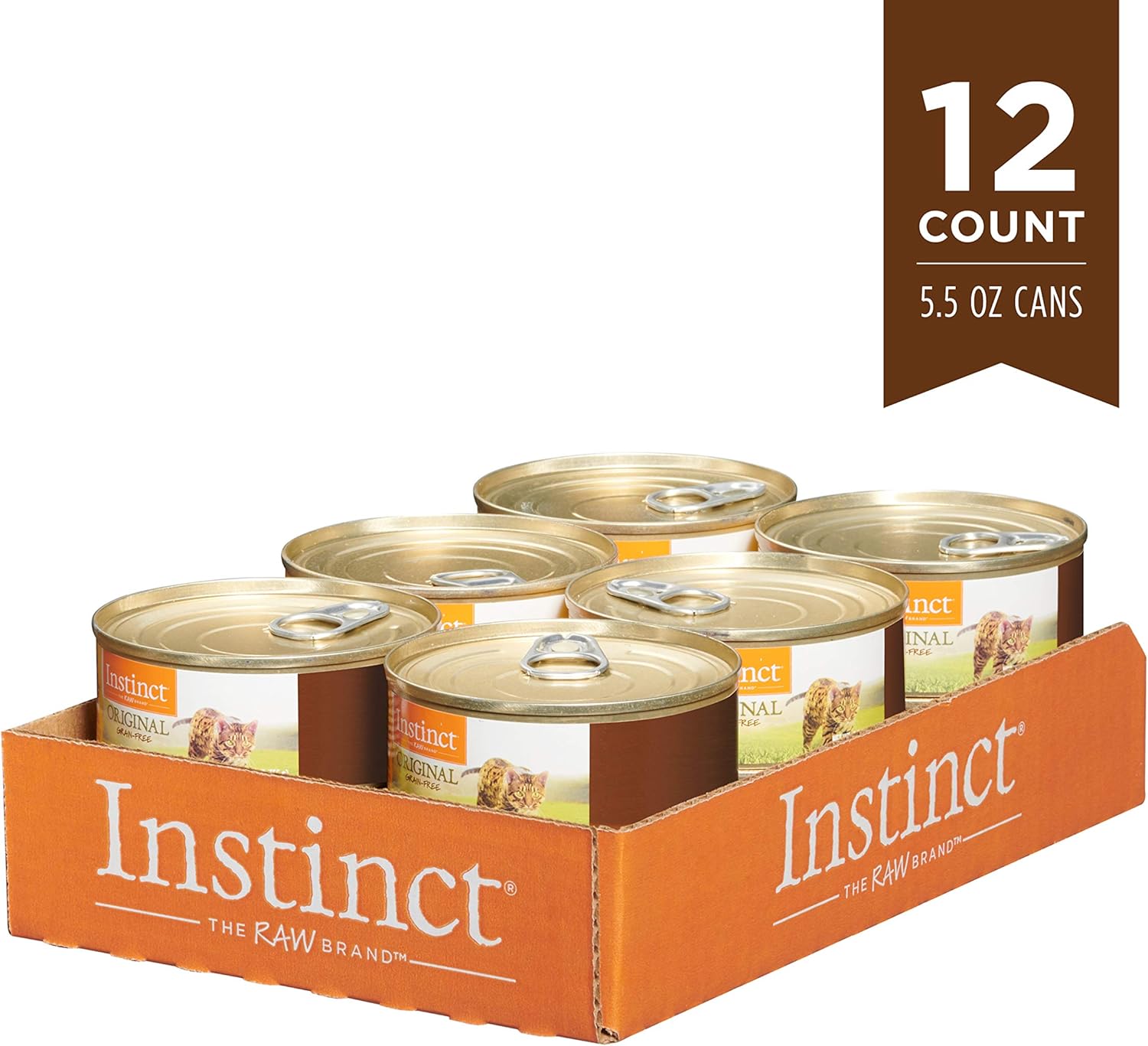Instinct Original Grain Free Real Chicken Recipe Natural Wet Canned Cat Food, 5.5 oz. Cans (Case of 12) : Canned Wet Pet Food : Pet Supplies