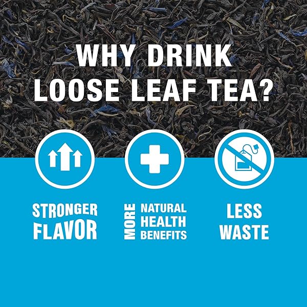 TIESTA TEA – EARL GREY DE LA CRÈME, LOOSE LEAF, CREAMY EARL GREY BLACK TEA, PREMIUM BLEND, CAFFEINATED BLACK, MAKE HOT OR ICED BREWS UP TO 200 CUPS, 16 OUNCE RESEALABLE BULK POUCH