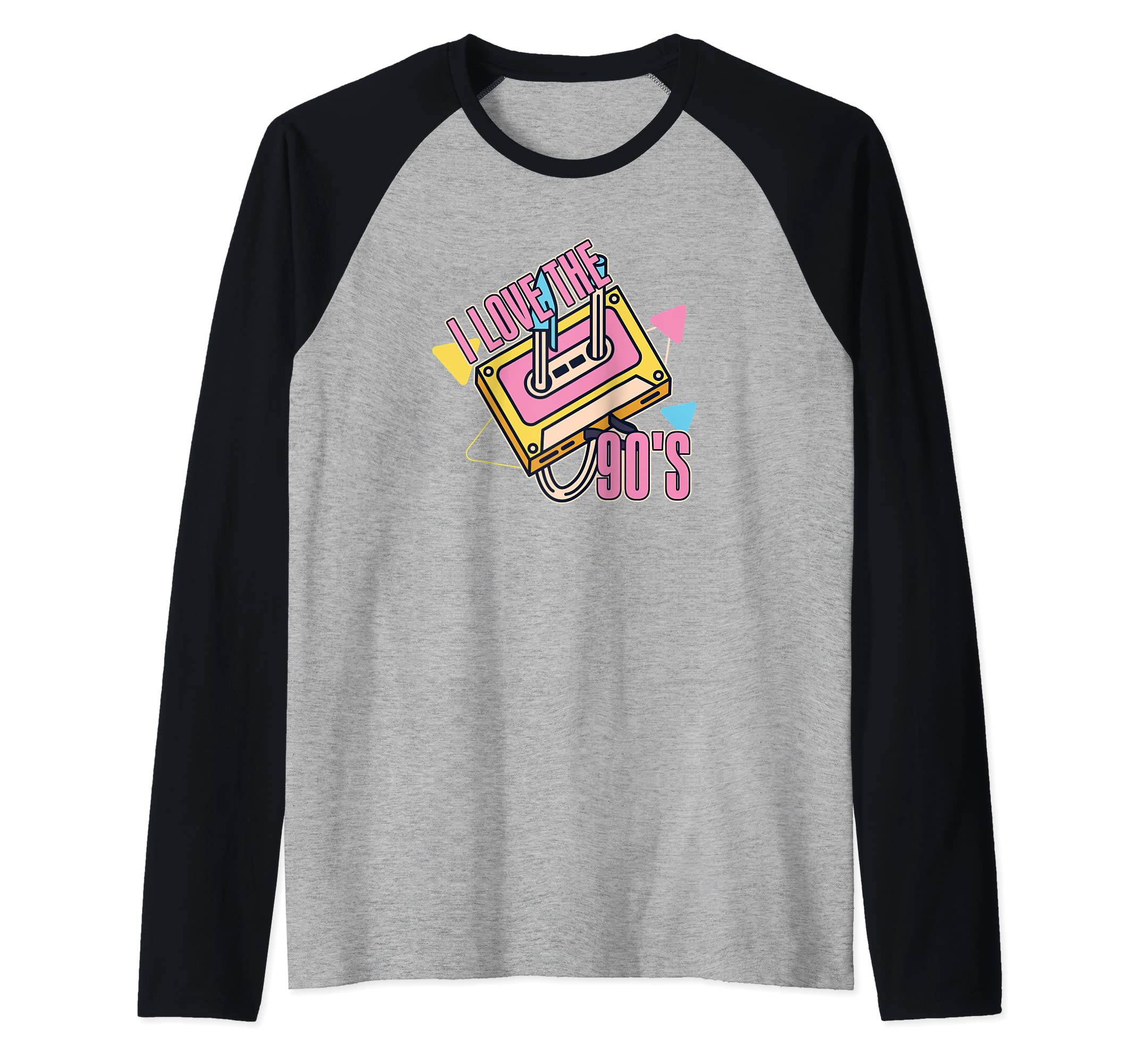 Retro 90s Nineties Era - Vintage I Love The 1990s Raglan Baseball Tee