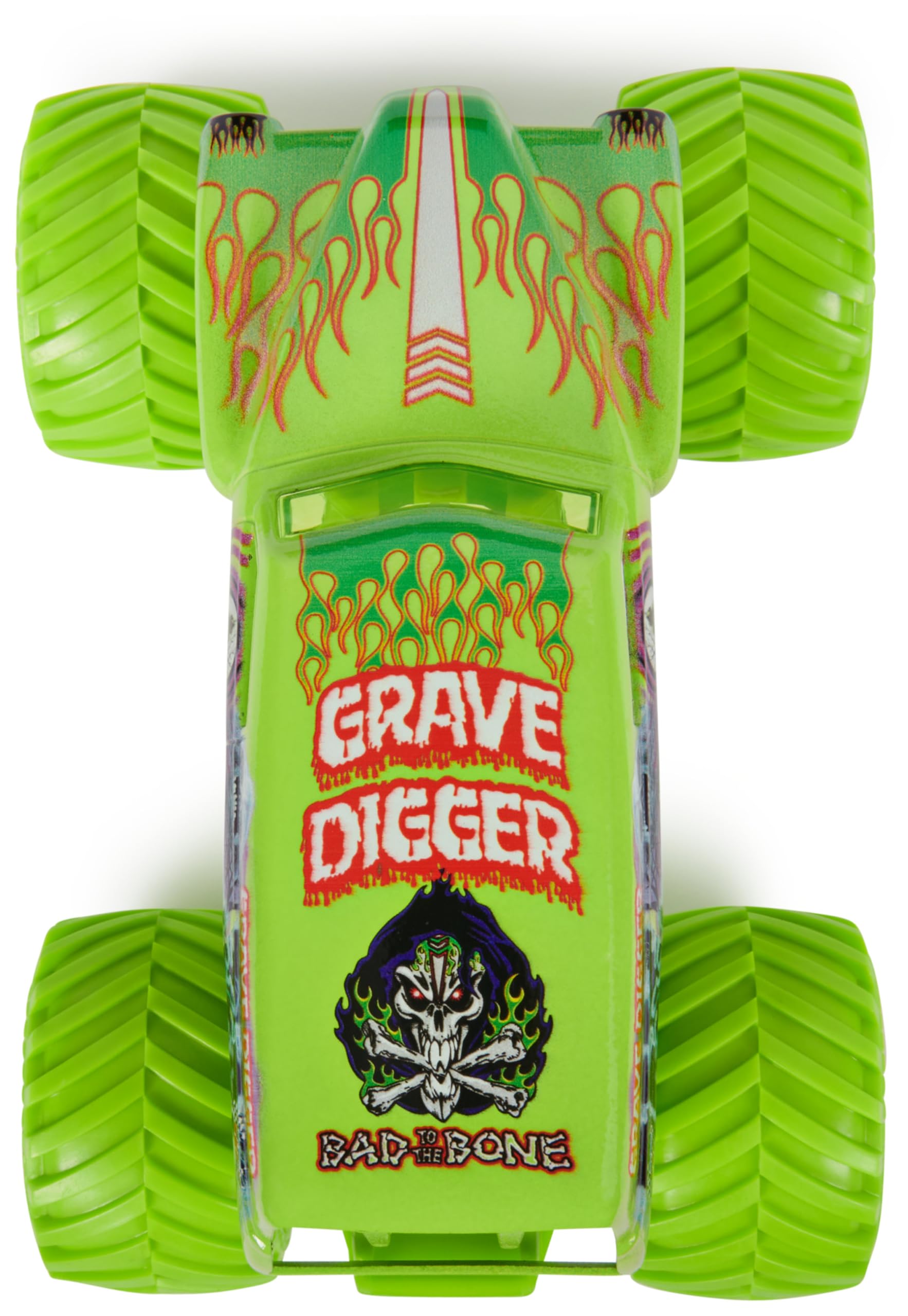 Monster Jam, Grave Digger Monster Truck, detailreiches Metall-Spritzguss-Fahrzeug zum Spielen und Sammeln im Maßstab 1:24, Spielzeug für Kinder ab 3 Jahren 5