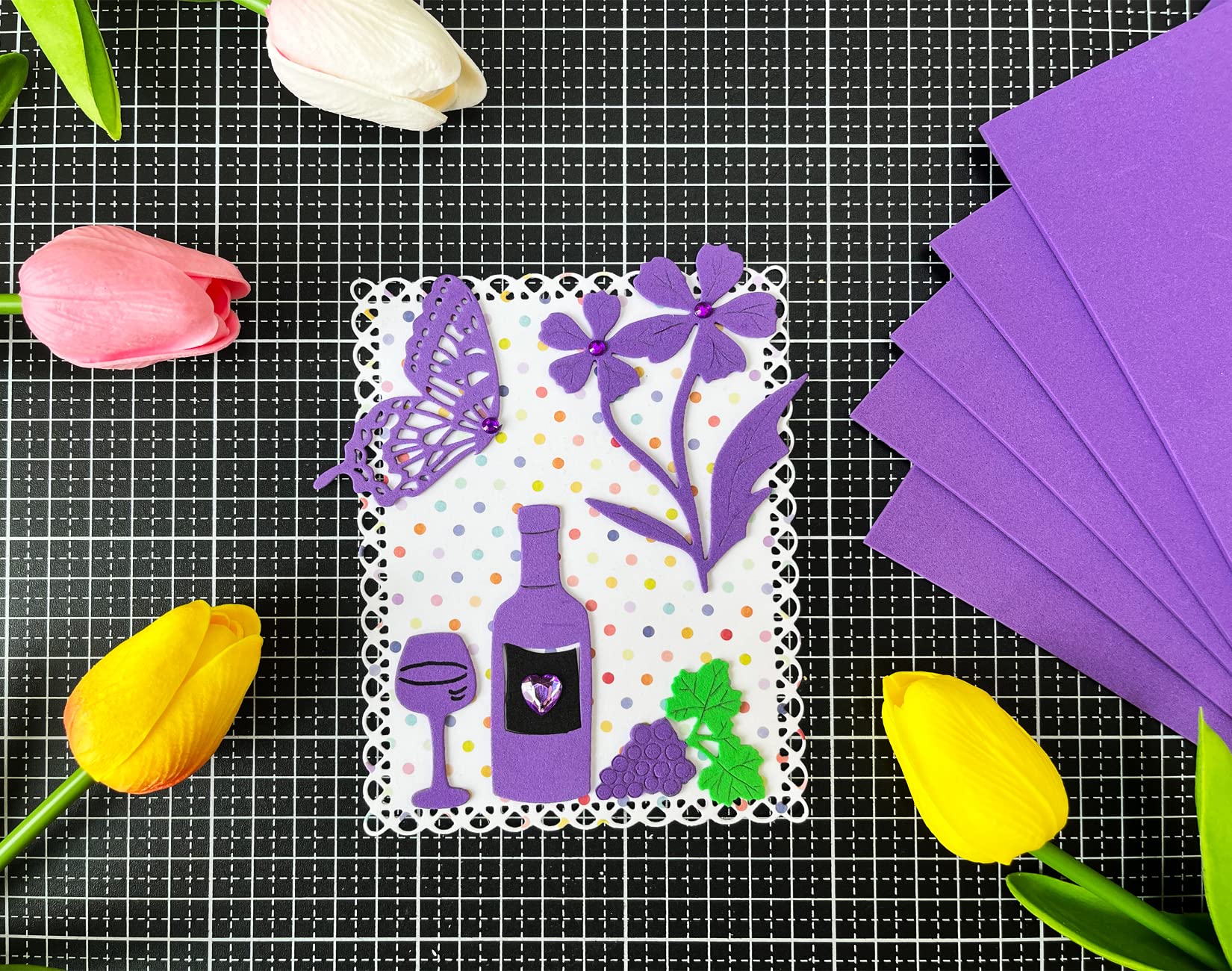 9 x 12 Inch Purple Foam Sheets Crafts, 2mm Thick. 25 Pack Premium Purple Foam Papers Set, for Crafting,DIY Project,Classroom, Scrapbooking, 3D Card Making…