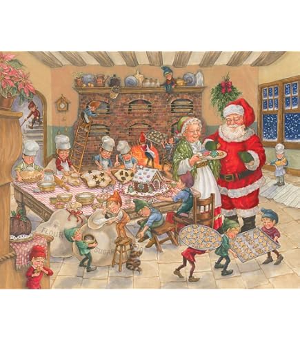Santa's Workshop Advent Calendar Panel