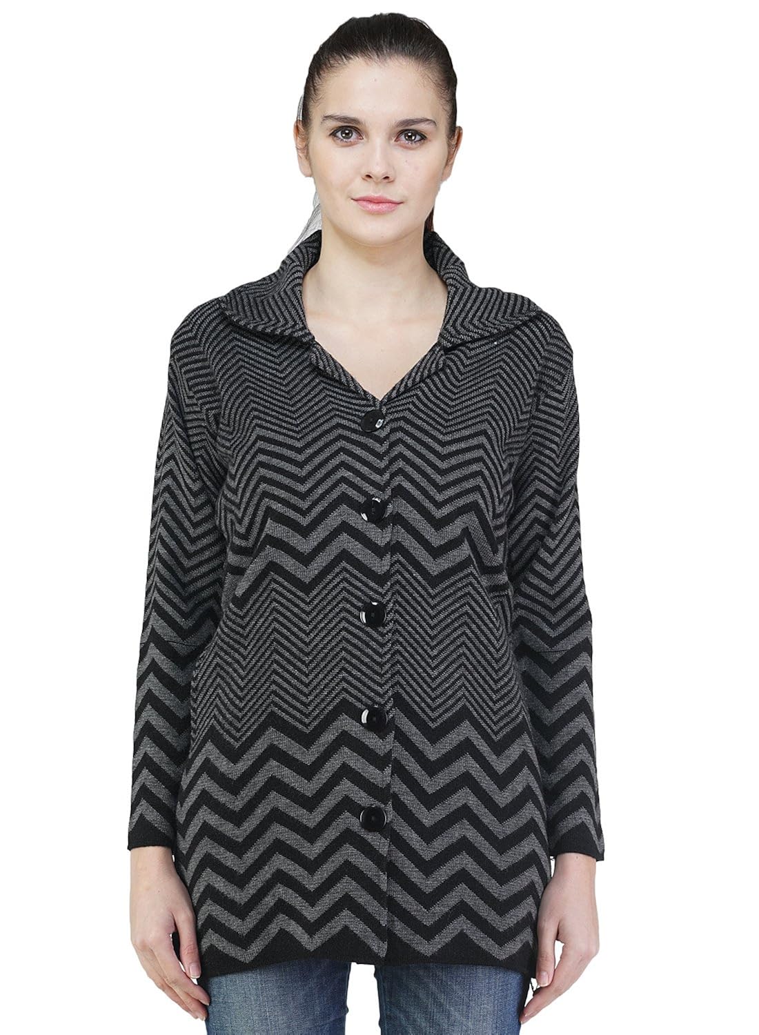montrex black color stylish women cardigans