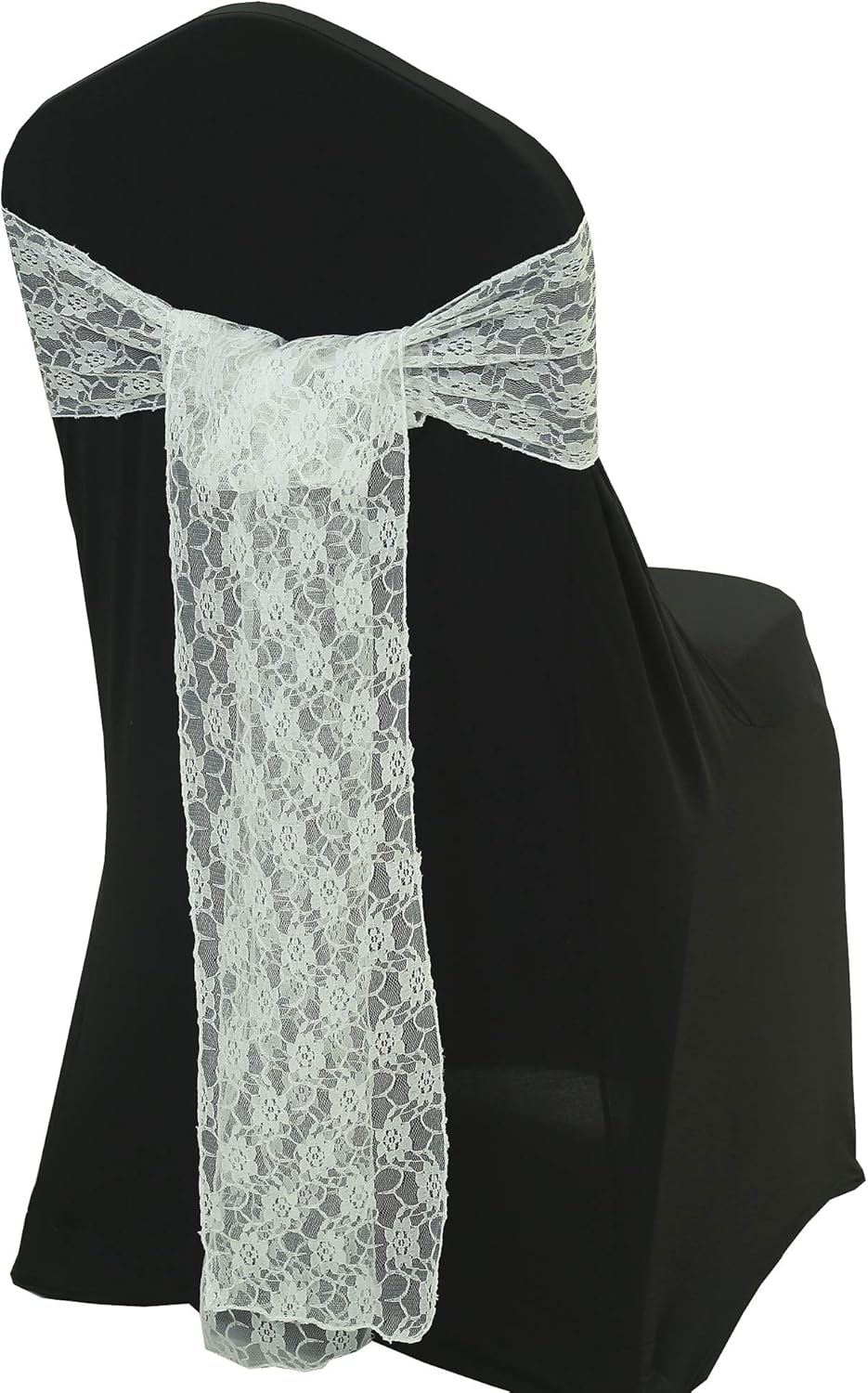 mds Pack of 100 Lace Chair Bow Sashes sash for Wedding or