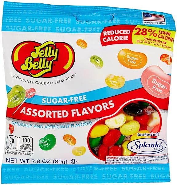 SUGAR-FREE JELLY BELLY JELLY BEANS – GENUINE, OFFICIAL, STRAIGHT FROM THE SOURCE, 2.8 OUNCE (PACK OF 12)