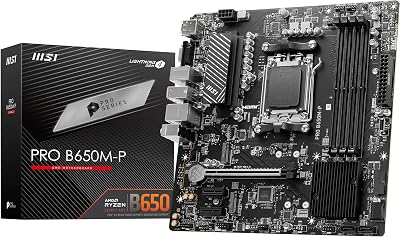 MSI PRO B650M-P Motherboard Micro-ATX AM5 DDR5 6000+ OC 2.5G LAN