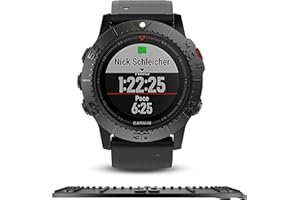 BaiHui Stainless Steel Bezel Ring Compatiable with Fenix 5X Watch Bezel Ring Adhesive Cover Anti Scratch & Collision Protector for Men (Black - Not Fit Fenix 5 / 5X Plus)