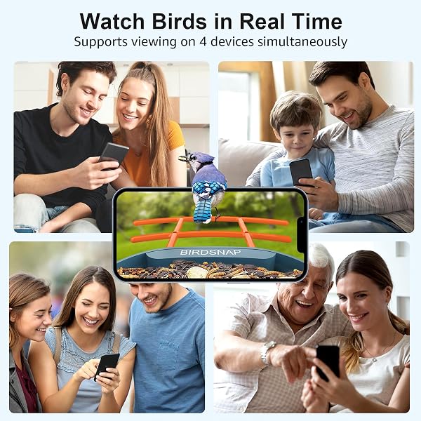 BIRDSNAP® PAV- SMART BIRD FEEDER WITH CAMERA SOLAR POWERED, 64GB CARD & 2K HD RECORD VIDEO BIRD CAMERA LIVE WITH 5 DIY ADD-ONS, AI IDENTIFY AUTO CAPTURE, IDEAL GIFT FOR BIRDS LOVER