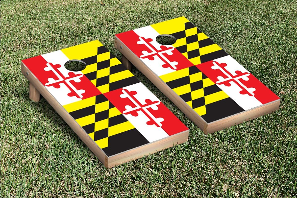 Victory Tailgate Maryland Flag Cornhole Game Set