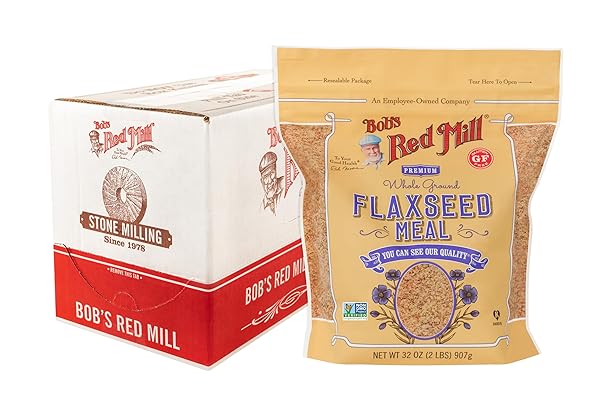 BOB’S RED MILL FLAXSEED MEAL, 32OZ (PACK OF 4) – NON GMO, VEGAN, PALEO FRIENDLY, KETO FRIENDLY, KOSHER