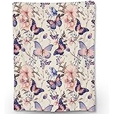 Ti Caldi Butterfly & Flowers Blanket | Soft Warm Fuzzy Lightweight Flannel Throw Blanket Perfect for Couch, Bed, Travel & Outdoor Use, Cozy Blankets for Adults Kids Women Girls 60×50 in
