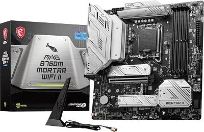 MSI MAG B760M Mortar WiFi II Motherboard Intel 12th 13th 14th Gen LGA 1700 DDR5