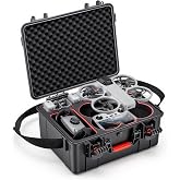 STARTRC Avata 360 Case, for DJI Avata 360 Motion Fly More Combo(RC 2) | Waterproof Hard Case for DJI Avata 360 Drone+Accessorie,RC Motion 3,RC 2/RC,Goggles N3/3,Battery (6 pcs), Charger Hub