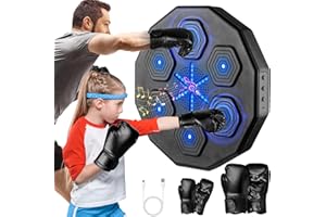 BEYN 2025 New Music Boxing Machine, Upgraded 2.0 Smart Bluetooth Music Boxing Parent-Child Games, Wall-Mounted Exercise Equipment for Home Exercise
