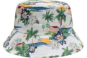 ZLYC Unisex Cute Unique Print Travel Bucket Hat Summer Fisherman Cap