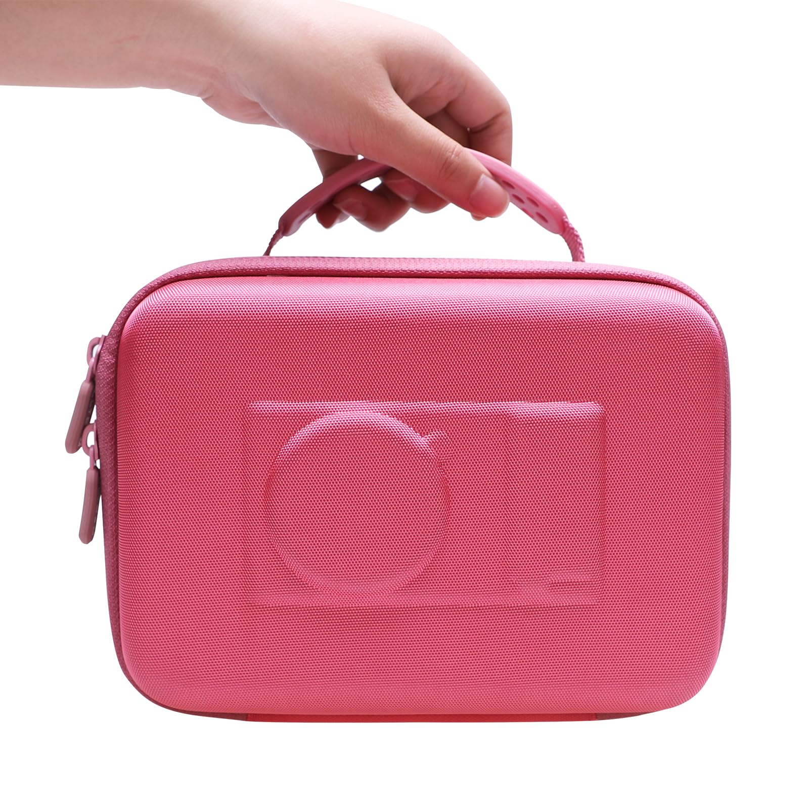 Camera Case Compatible with Sony Alpha ZV-E10 / ZV-1F / ZV-1 / ZV-1 II Vlog Camera with Shoulder Strap by LTGEM, Fits Vlogger Accessory Kit Tripod and Microphone, Magenta+Pink