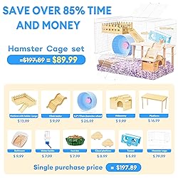 BUCATSTATE Hamster Cage 3 Levels with