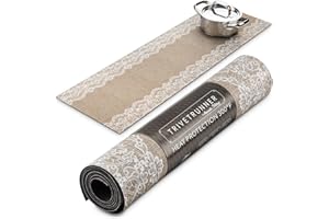 TRIVETRUNNER -ANNA STAY Anna Stay Table Runners - Trivet & Table Runner, Hot Pads for Table, Handles Heat Up to 300F, Anti Slip, Convenient for Hot Dishes and Pots, and Dresser Decor & Table Decor, Jute Table Runner