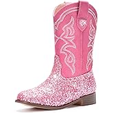 Choiran Toddler Girls Cowboy Boots - Cowgirl Western Boot for Kids Mid Calf Riding Shoes Little Kid/Big Kid
