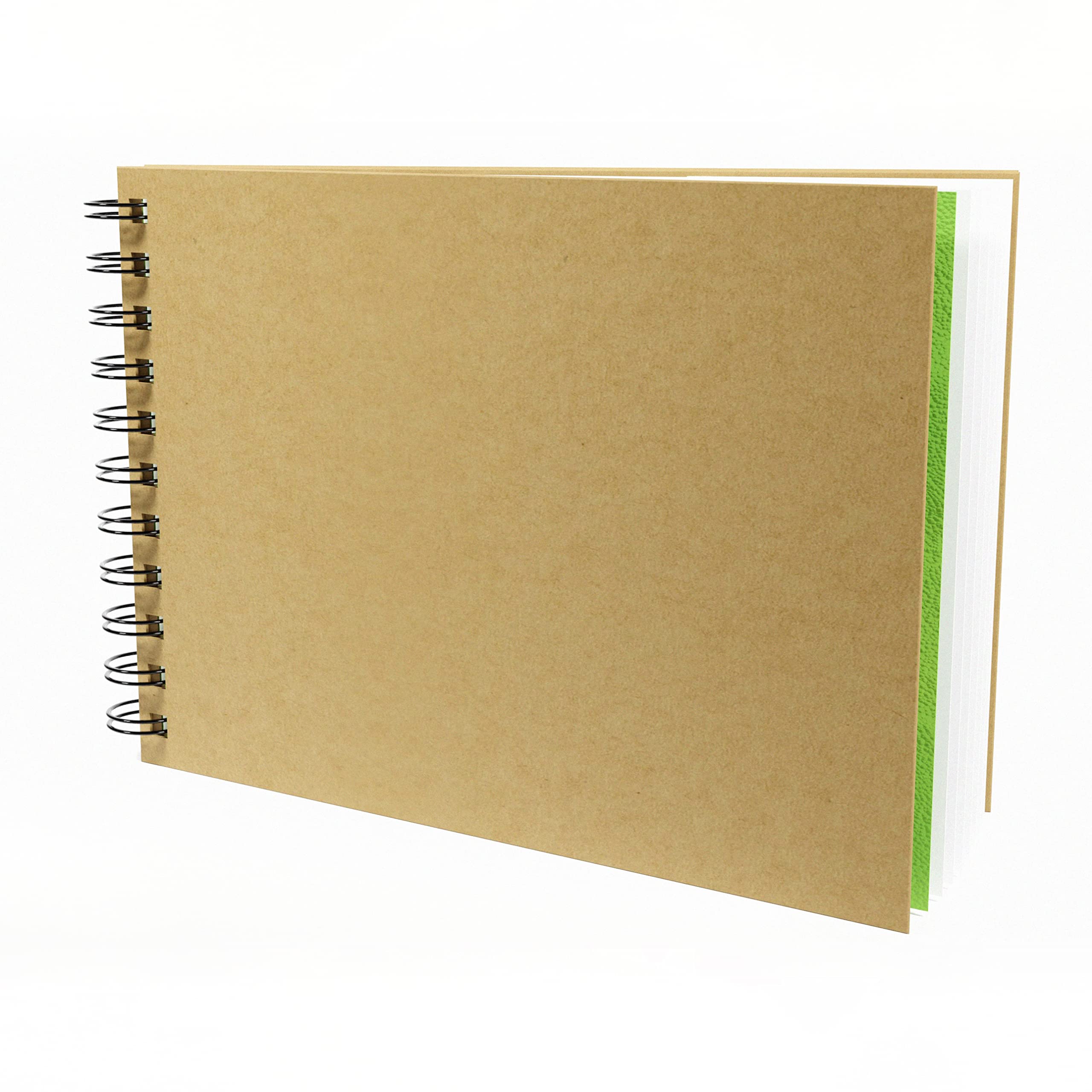 Artgecko Mixed Media Sketch Book A5 Landscape - 80 Pages (40 Sheets) 150gsm White Cartridge Paper
