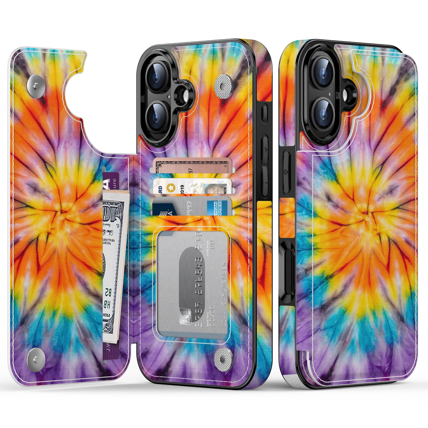 Goodon for iPhone 16 Plus Case Wallet - Flip Folio