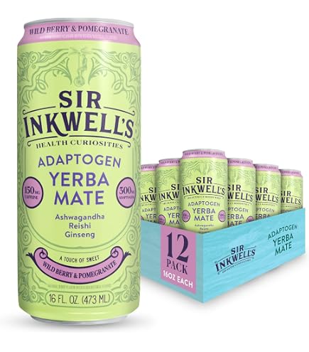 Amazon.com : SIR INKWELL'S Adaptogen Yerba Mate | Healthful Energy