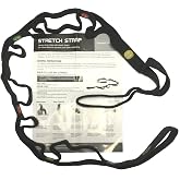 Therapist&rsquo;s Choice&reg; Stretch Strap with Loops to Increase Flexibility, Dynamic Stretching Tool for Athletes Including Dancers, Cheerleaders, Gymnasts, Runners, Pilates and Yoga Elastic Stretch Band