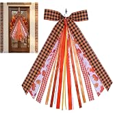 Fall Wreath Sash Autumn Wreath Bow, 11.8*23.6