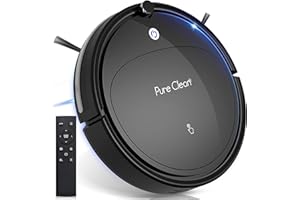 SereneLife Robot Vacuum Cleaner - Self Charging Robo Vacuum Cleaner - 1200pa Suction, Self Path Navigation, 70 Min Run Time - Carpet Hardwood Linoleum Tile PUCRCX70