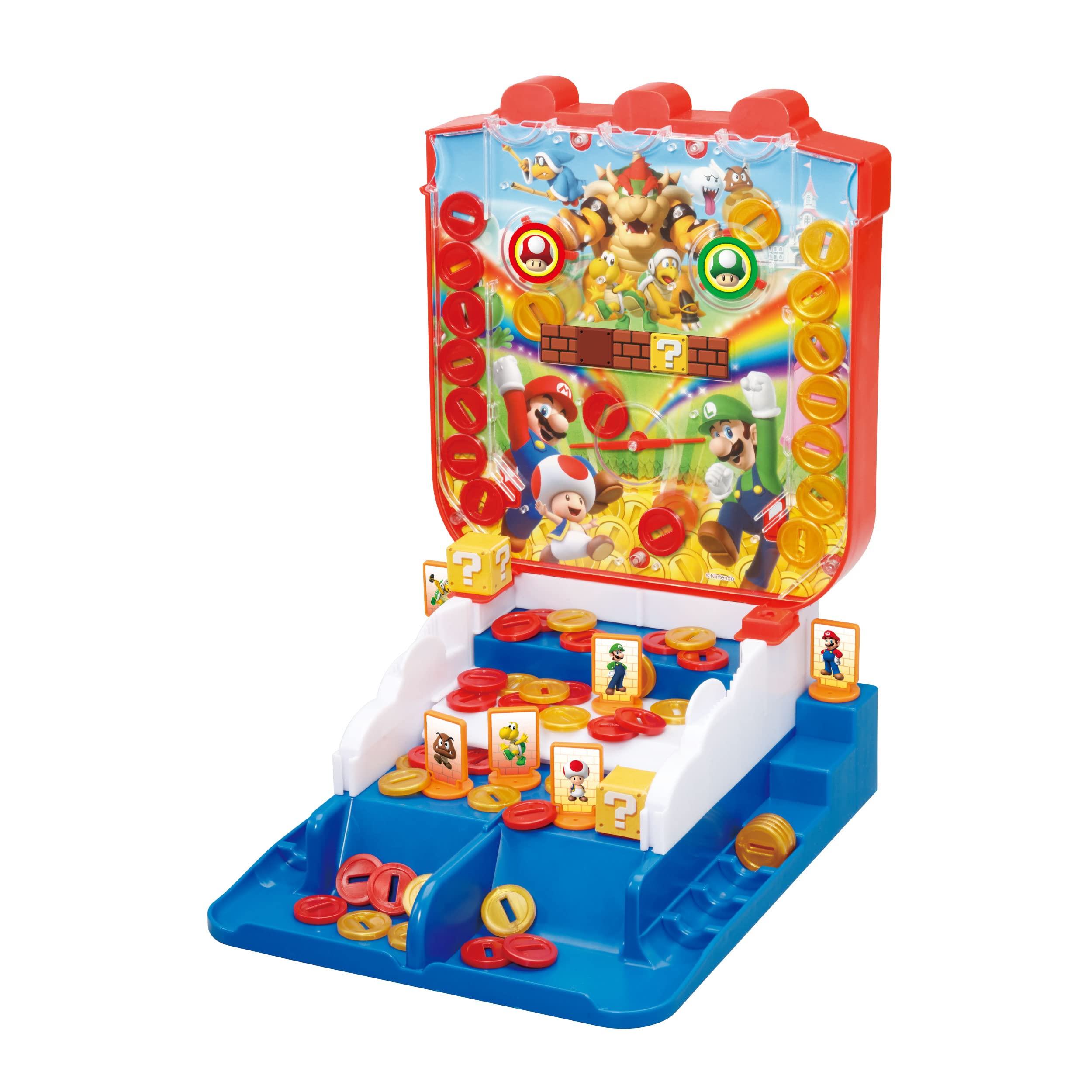 EPOCH Super Mario Jackpot! Lucky Coin Game, ST Mark Certified, For Ages 4 and Up, Toy Game, Number of Players: 1-2 People, EPOCH