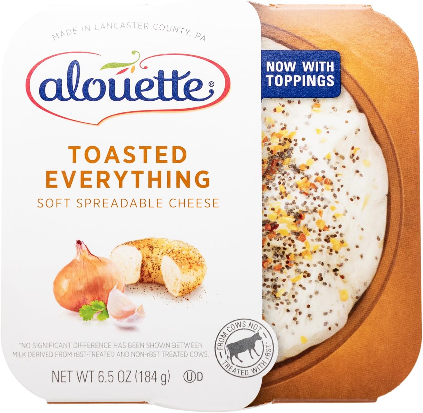 Alouette Toasted Everything Sea Salt Cheese Spread, 6.5 Oz