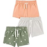 Simple Joys by Carter's Girls 3-Pack Knit Shorts