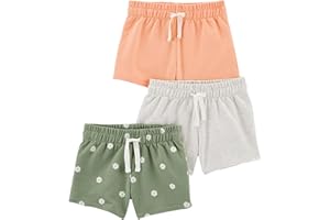 Simple Joys by Carter's Girls Knit Shorts, Pack of 3Shorts