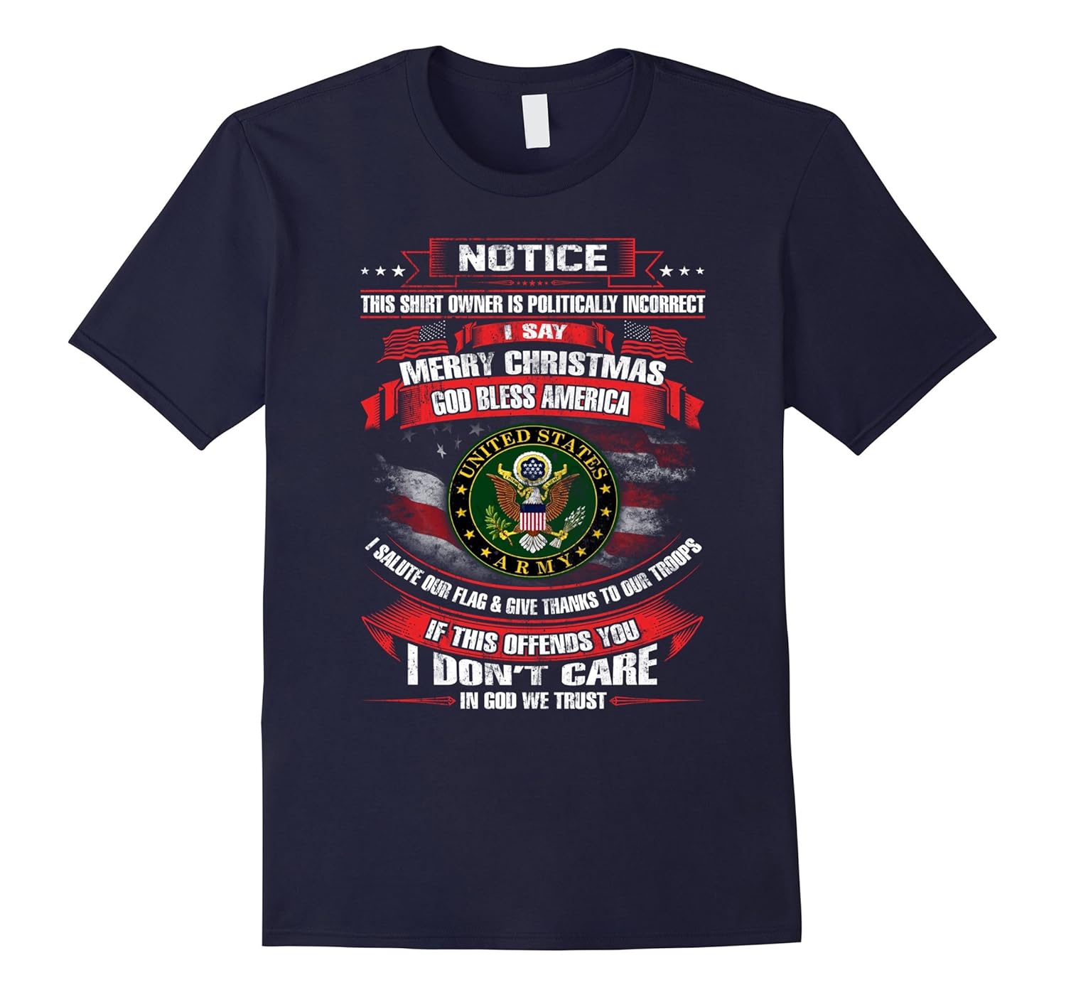 Army Veterans god bless America T Shirt-ANZ