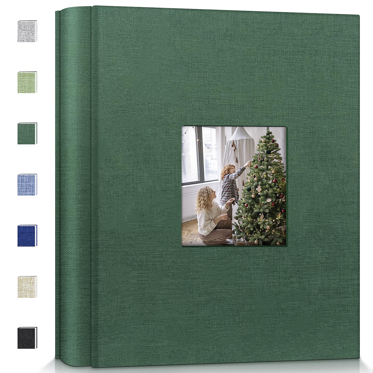 Popotop Photo Album 4x6-600 Photos Photo Books with 600 Horizontal and Vertical Pockets,Linen Cover Albums for Family Wedding Anniversary Baby Vacation Pictures