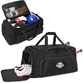 GOBUROS Baseball Duffle Bag with Bat Holder, Catchers Gear Bag for Softball | Tactical Baseball Coach Bag for Catchers Equipment, Travel Baseball Bat Bags with Shoe Compartment for Gym Sports
