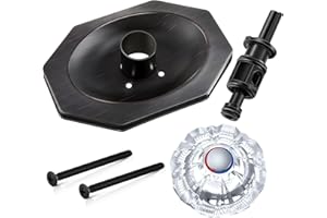 Dreyoo Compatible with Price/Pfister Avante Trim Kit, Applied for Tub and Shower Faucet, Push Pull Shower Valve Parts with Cartridge, Escutcheon, Screws, Sleeve, Handle and Gasket(Oil Rubbed Bronze)