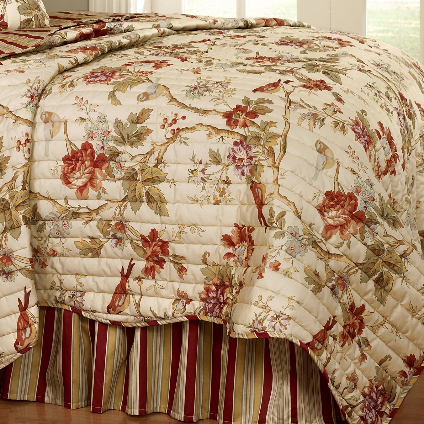 Home Bedding & Linen Waverly Charleston Chirp 4Piece Quilt Set Multi