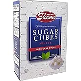 Shams Kosher Sugar Cubes &ndash; White Pure Cane Sugar Cubes, Non-GMO, Vegan, Certified Kosher, Sugar Cubes for Coffee, Cocktails, Tea 17.6 Ounce