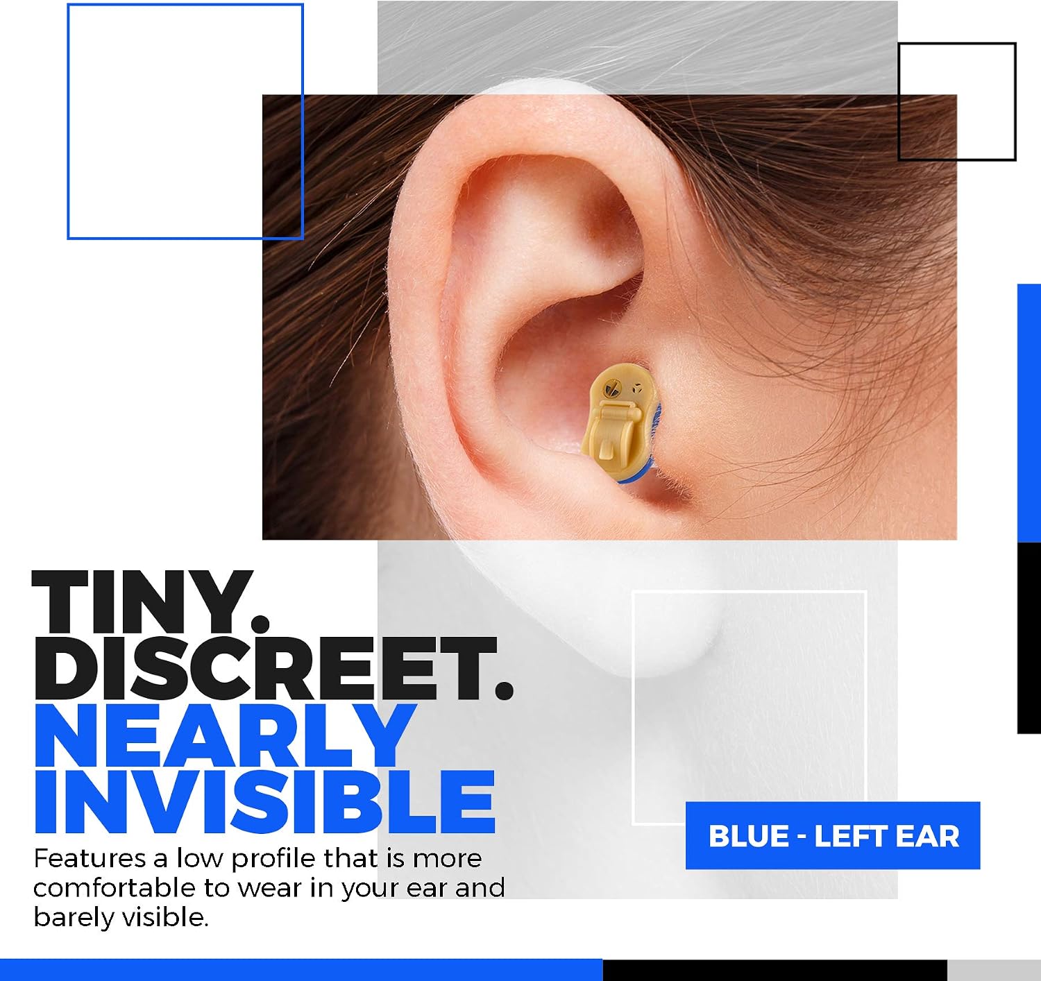 Premium Digital Hearing Amplifiers for Seniors, Invisible in Canal (CIC) in-Ear Mini Sound Enhancer Set, Near-Invisible - Image 5