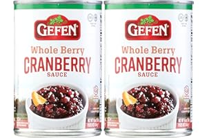 Gefen Whole Berry Cranberry Sauce, 16oz (2 Pack) No High Fructose Corn Syrup