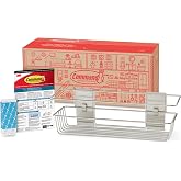 Command Shower Caddy, 1 Caddy, 4 Large Strips | Water Resistant, Damage-Free Hanging with Adhesive Strip, Ideal for Bathroom Organization, Easy Installation