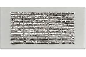 NANKAI Art White Thick Texture Abstract Art Oil Painting 30x60 Inches Large Contemporary Minimalist Art Home Wall Decoration