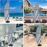 Teynewer Parasol Cover Waterproof Cantilever 1-3m Grey Khaki Green view 5