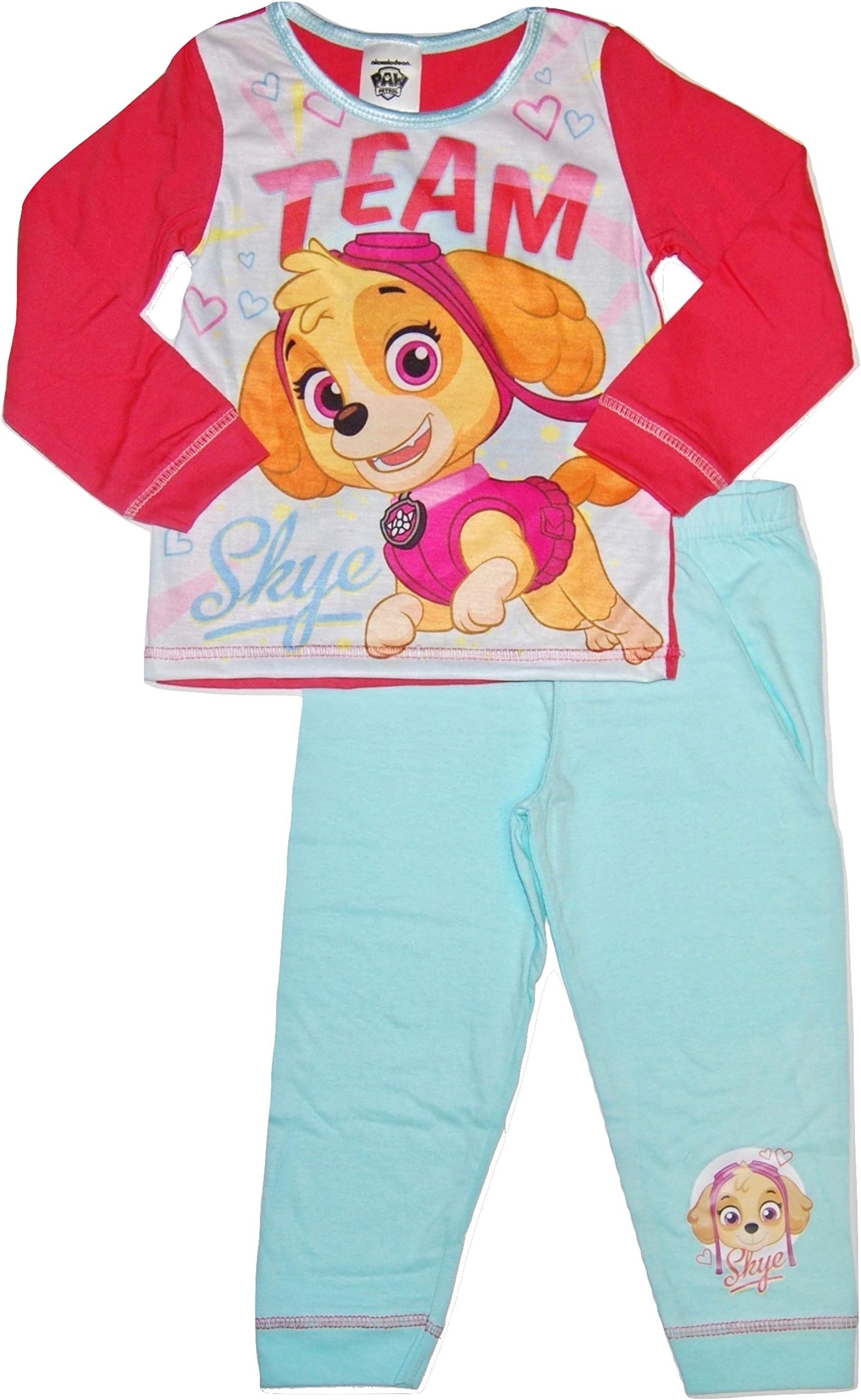 Girls Paw Patrol Skye Pyjamas Team Skye