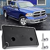 Wocch Front License Plate Frame for 2013-2018 Ram 1500 & 2019-2024 Ram 1500 Classic (DS) Front Bumper License Plate Holder Mounting Bracket (for Steel Bumper ONLY) Replace # 68141643AA CH1068127