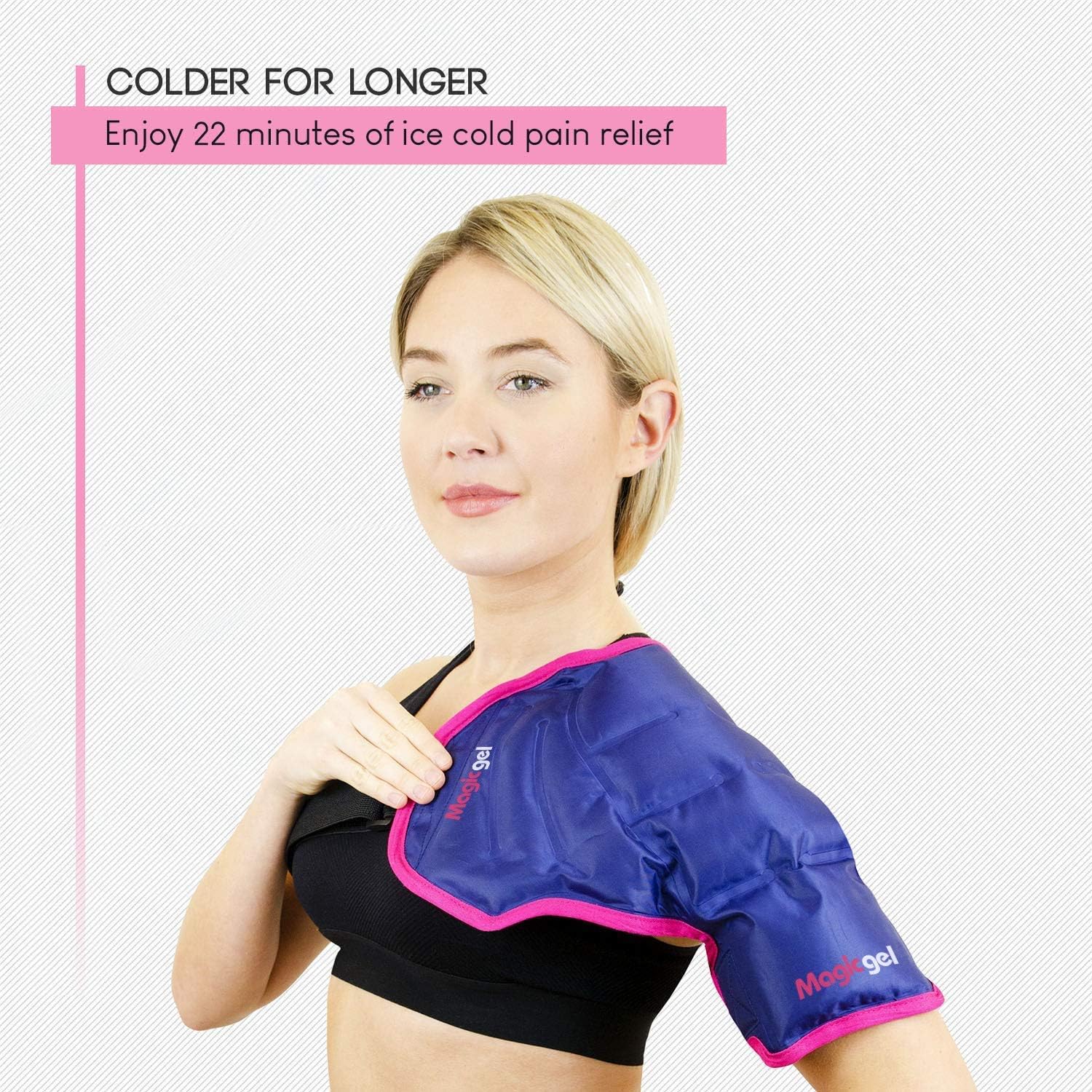 Magic Gel Shoulder Ice Pack, Reusable and Flexible Hot or Cooling Therapy Support for Men and Women - Image 3